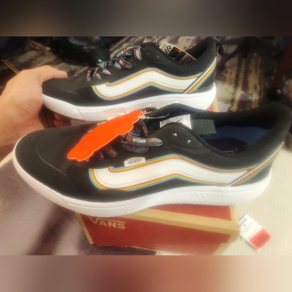 Vans PRIDE size 10.5 women OR 9 MEN ultrarange Exo rainbow 🌈 #pride - Picture 3 of 9